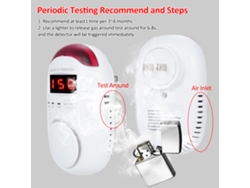 Detector De Gas Natural Enchufable Con Alarma De Fugas Para Propano, Glp Y Gnl En Cocina, Hogar, Camping Y Automóvil.