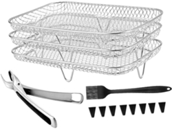 Accesorios Para Freidora De Aire Apilables De Acero Para Té Y Cocina. Duraderos Para Cocinar Y Fáciles De Limpiar.