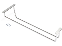 EMUCA Portavasos para Mueble Supra 1 Fila - Longitud 340mm - Acero - Cromo
