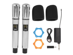Micrófono Inalámbrico Dual Uhf Profesional Dinámico De Mano Sistema Inalámbrico Dinámico