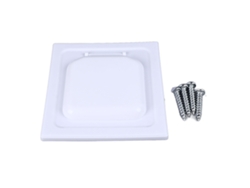 Tapa De Escape Para Secadora Con Dos Puertas, De Plástico Sellado Externo Para Tuberías De 4,1 Pulgadas, Con 4 Tornillos.