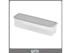 (gris) Contenedor De Cocina Para Almacenar Pasta Y Cereales Con Tapa