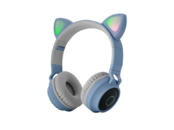 Audífonos Bluetooth Con Orejas De Gato Iluminadas, Retráctiles Y Plegables