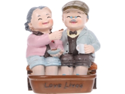 Figura Decorativa Resina Tarta Cumpleaños Adorno Creativo Único Fiestas Abuelos
