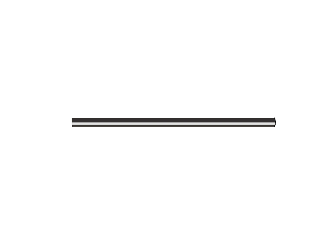Lámpara de pared negra LED para interiores - Iluminación de pared moderna para sala de estar de 100 cm Lámpara de pared Iluminación de metal para dormitorio de 32 W NETTLIFE
