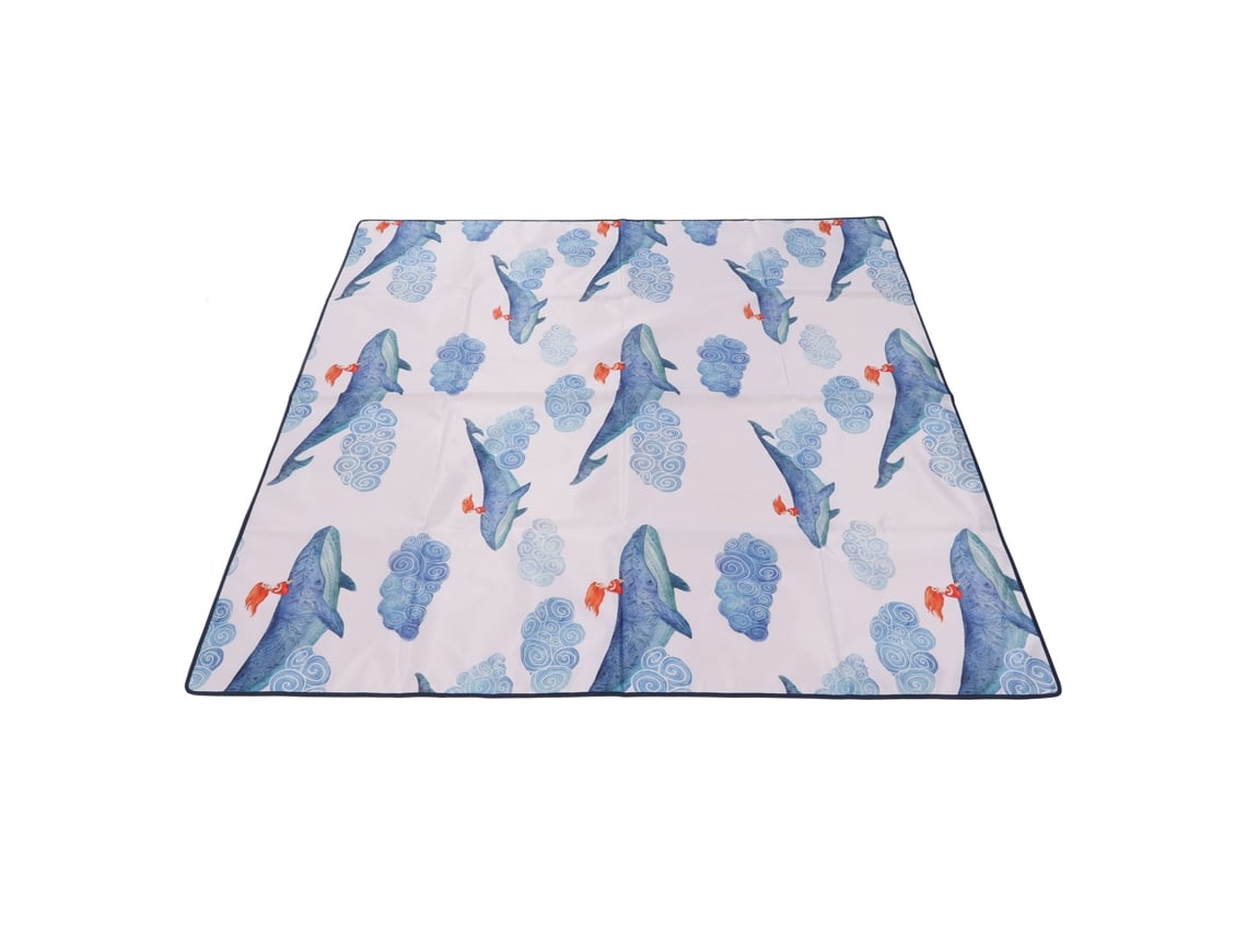 Tapete Anti-derramamento Infantil À Prova D'água Anti-deslizante Para Brincadeira E Camping 130x130cm
