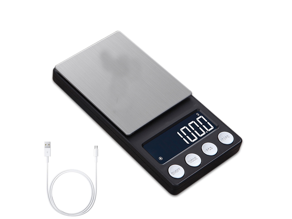 TRUYUETY Balança Digital De Bolso 500g/0.01g Com Usb