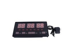 Reloj digital LED (pitido horario, luz de fondo)