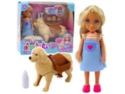 Mini muñeca Ankiki con juego de huesos y bolsa para cachorros B.active