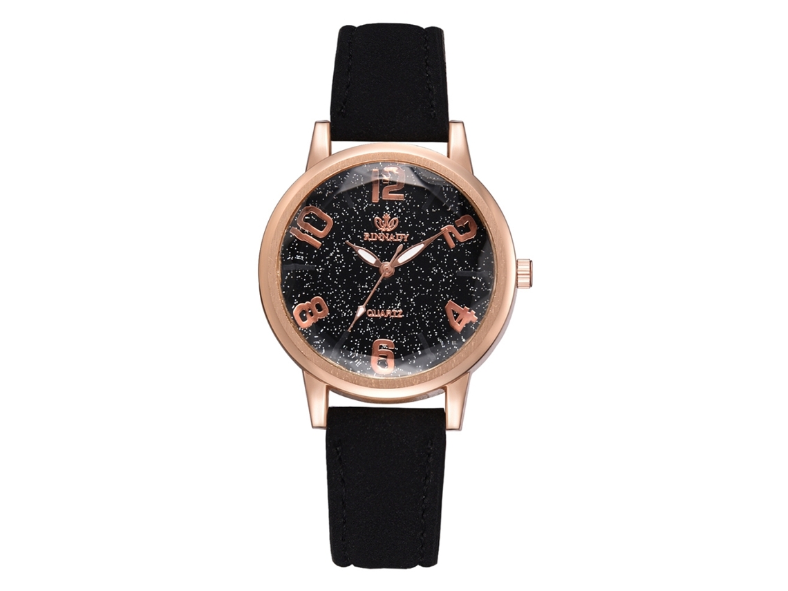 Reloj De Pulsera De Aleación Para Mujer Con Correa De Poliuretano, Estilo Sencillo, Esfera Redonda, Movimiento De Cuarzo.
