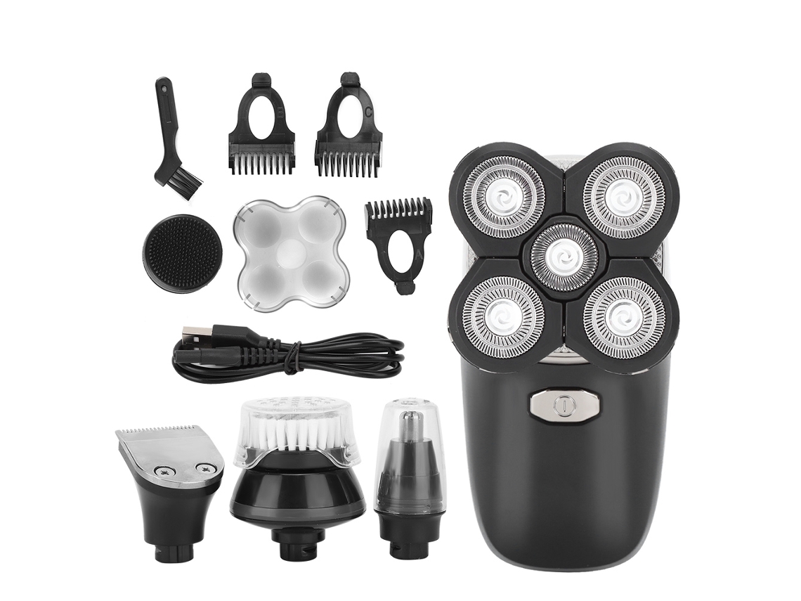 Afeitadora Eléctrica Recargable Usb Multifuncional Kit De Cortapelos Y Trimmer