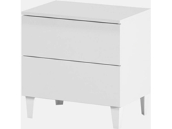 Mesa de Noche DMORA Blanco (Aglomerado de Melamina - 50x49x41 cm)