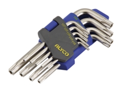 Juego 9 Llaves Acodadas Torx Inv T10-T50 ALYCO