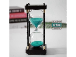 Reloj de arena de cristal arcoíris de 60 minutos, decoración de mesa, regalo único para el hogar y la oficina