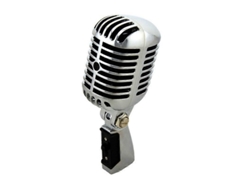 Micrófono Clásico Vintage Profesional Con Cable, Dinámico De Bobina Móvil De Buena Calidad, Deluxe Metal Voc