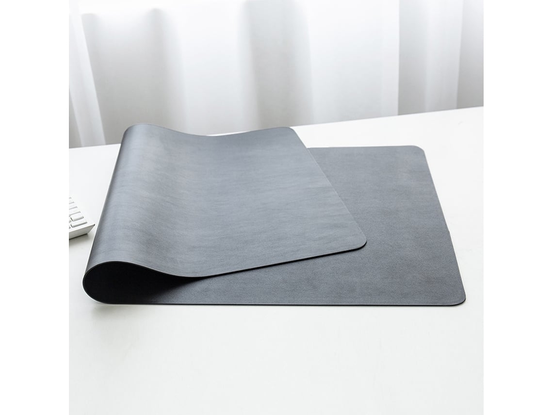Alfombrilla de escritorio antideslizante, impermeable, fácil de limpiar, para portátil Ushion, color negro (70 x 35 cm)