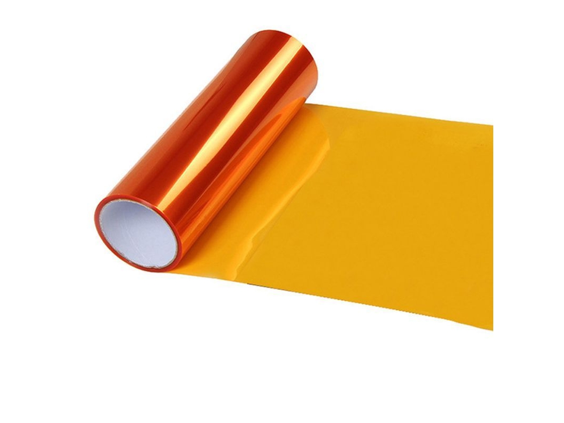 2026-pelicula De Tinte Impermeable Para Faros De Coche Naranja Claro 200x30cm De Pvc Resistente