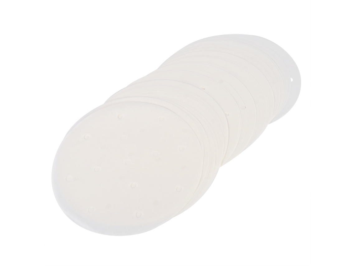 KOFIHETY 50 Unidades Papel Antiadherente para Bamboo Steamer Dim Sum para Cocina al Vapor en Cocina y Restaurante (6 Pulgadas)