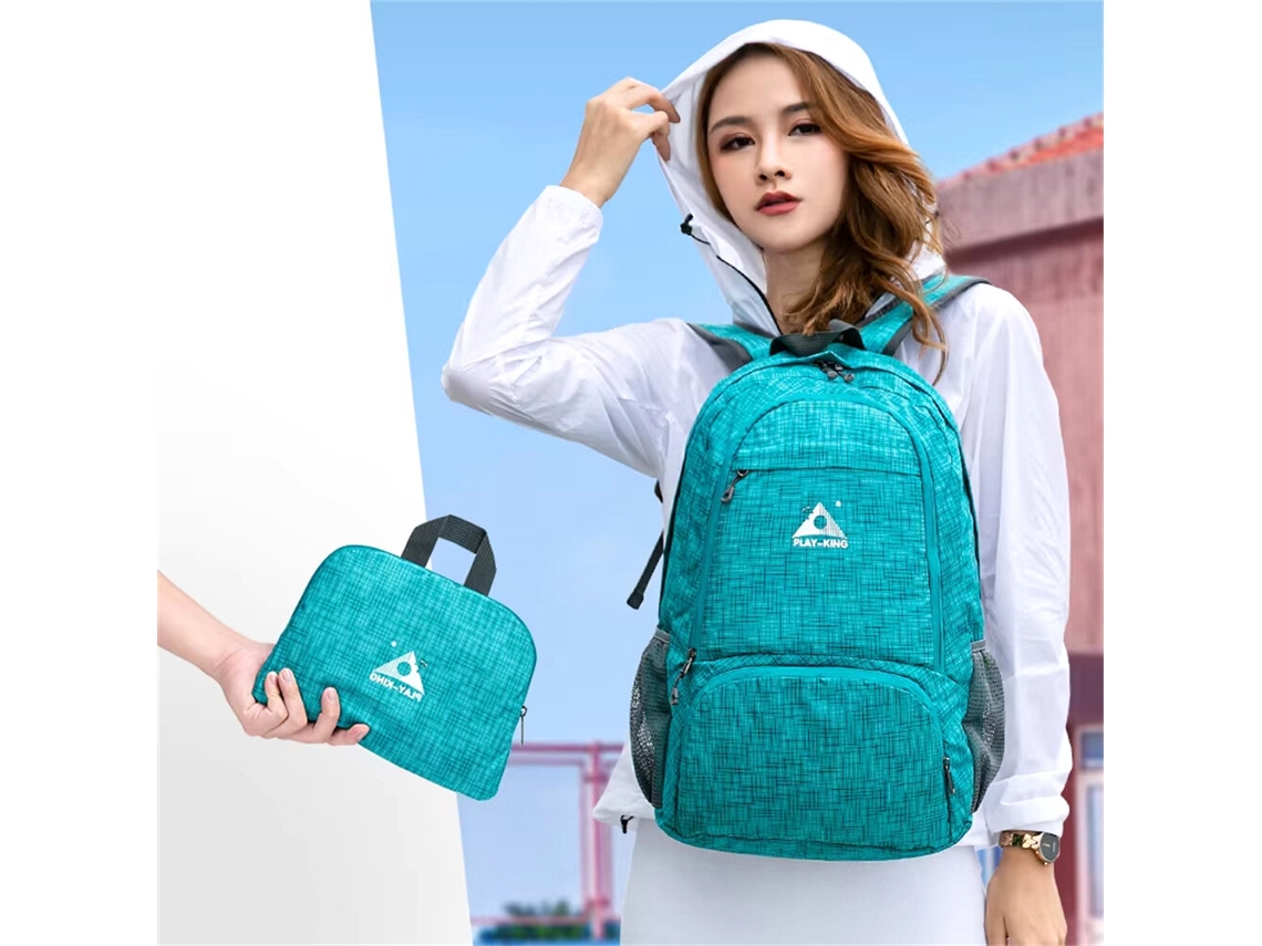 Mochila Dobrável De Nylon Leve E Impermeável Blueplayking Para Esportes Ao Ar Livre Camping Caminhadas E Viagens
