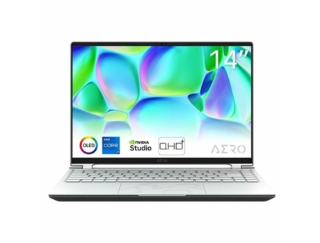 Laptop GIGABYTE AERO 14 OLED BMF-H2ESBB3SH (Blanco - 16 GB RAM - 1 TB SSD - 14 - Qwerty Español - Intel Core i7 - Nvidia Geforce RTX 4050)