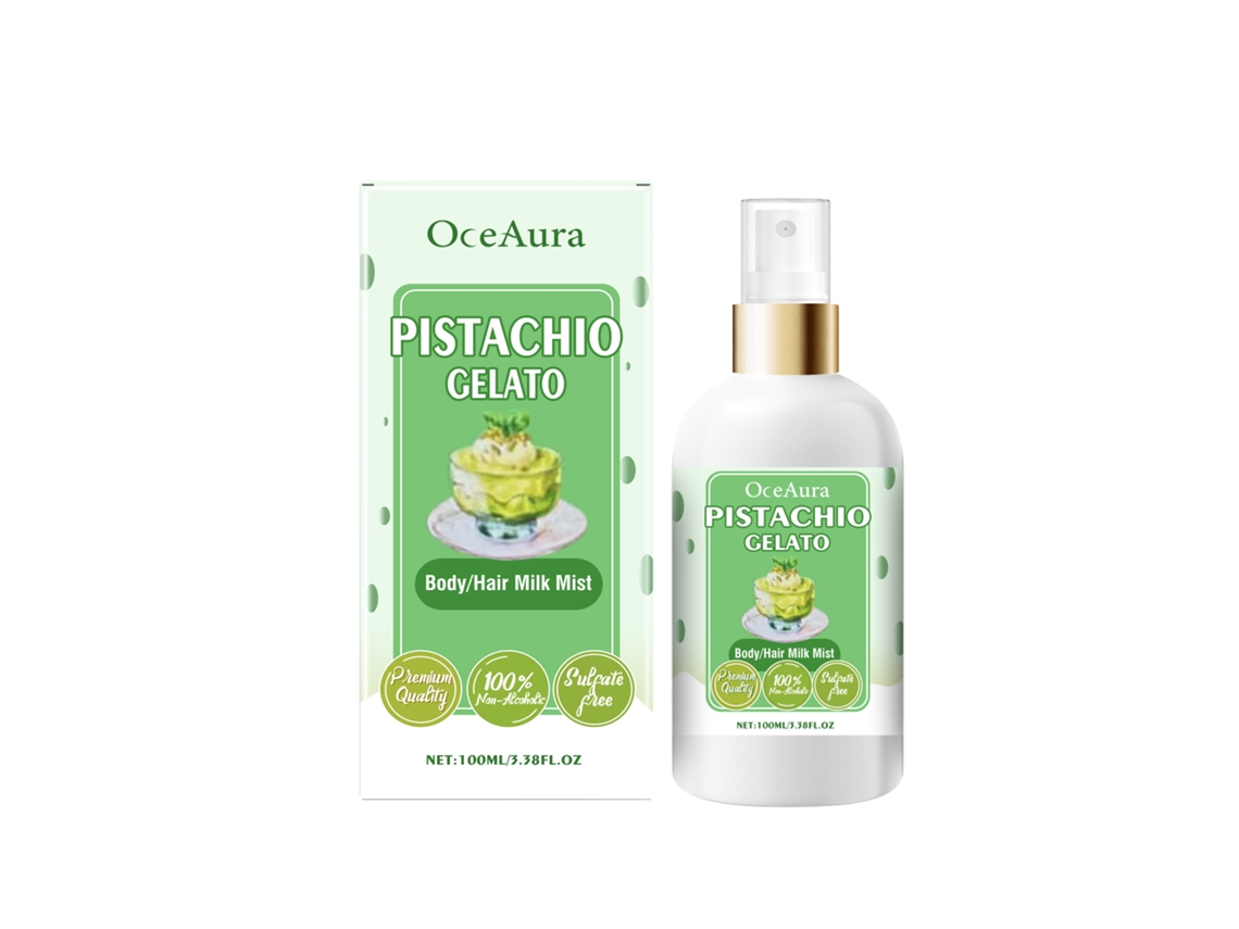 Spray hidratante corporal con sabor a helado