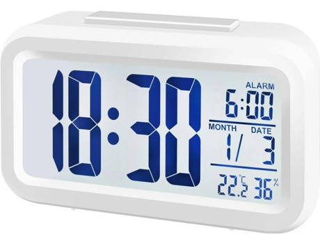 Reloj Despertador BRESSER 8010011 Blanco