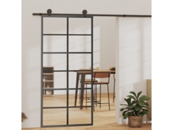 Puerta corredera con herrajes de 90 x 205 cm, ESG, vidrio/aluminio, LOVELY HOME