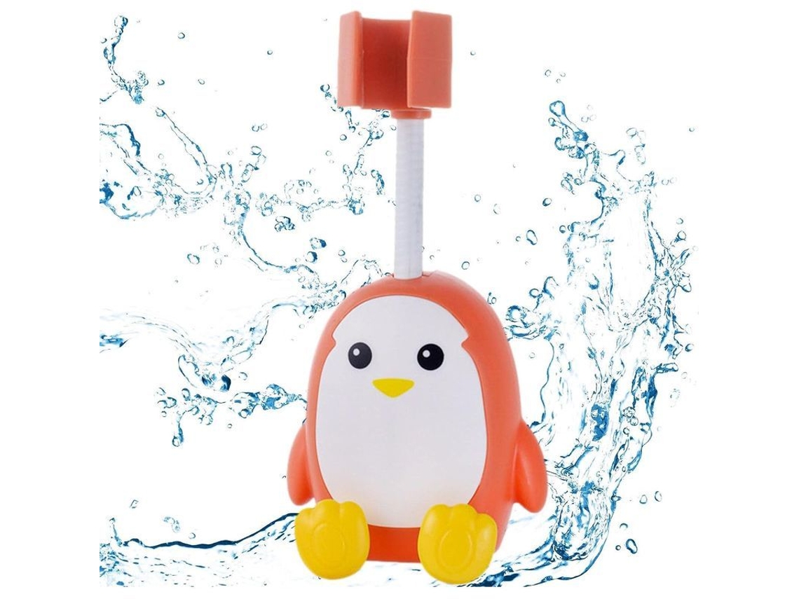Soporte De Ducha De Pared Con Forma De Pingüino, Diseño De Dibujos Animados - Fácil Instalación, Rotación De 360°