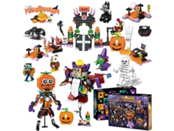 Calendario de Adviento de Halloween de Chrui, cuenta regresiva de 24 días con bloques de construcción (01)