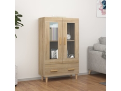 Lovely Home Armario Alto 70X31X115 Cm Madera Procesada Roble Sonoma
