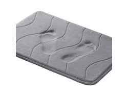 2026-almohadilla De Baño De Espuma De Memoria Antideslizante Suave Absorbente Lavable A Máquina 24x17 Pulgadas Gris