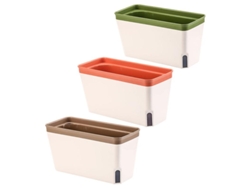3 piezas maceta de almacenamiento de agua para plantas ALLINLESS