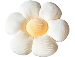 Cojín Floral, 35 Cm, Beige/amarillo