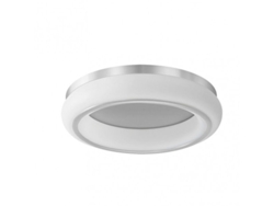 Plafón Paris 1L 48W 3000-4000-6500K Blanco/Plata FAB FABRILAMP