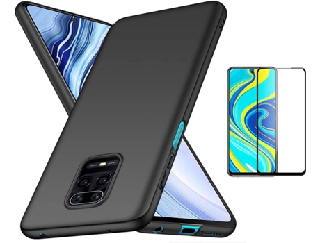 Kit Carcasa y Protector Xiaomi Redmi Note 9S Full Cover Turtleshell Negro