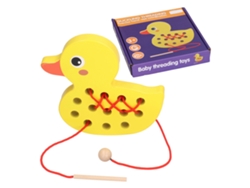 Juguetes De Madera Con Forma De Ballena Y Patito Para Desarrollar La Motricidad Fina, Seguros Y Duraderos Para Niños.