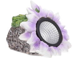 1 Lámpara Solar Decorativa Exterior Con Forma De Flor.
