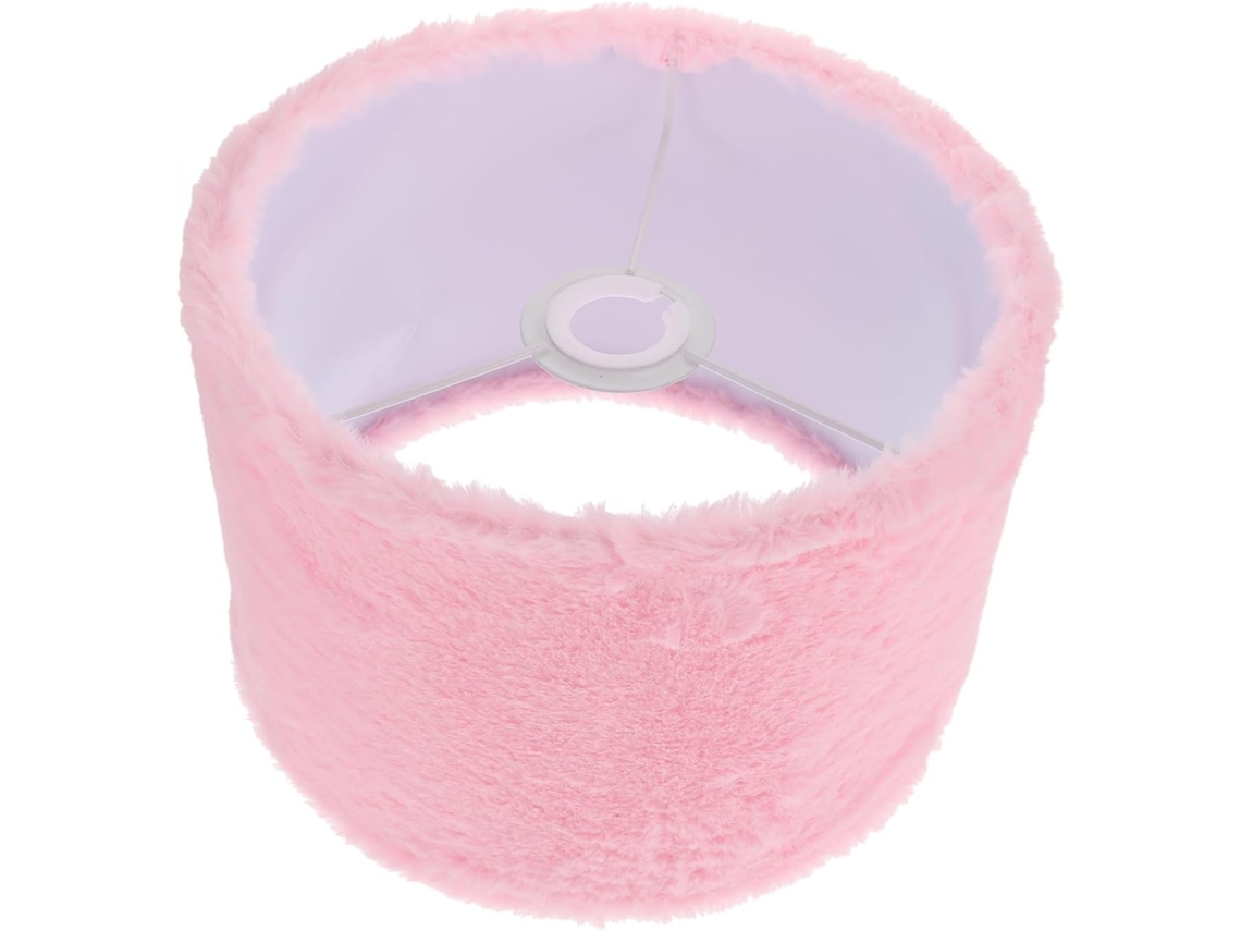 Lámpara De Mesita De Noche Con Pantalla De Felpa, Pantallas De Lámparas De Mesa Con Rosas Bordadas.