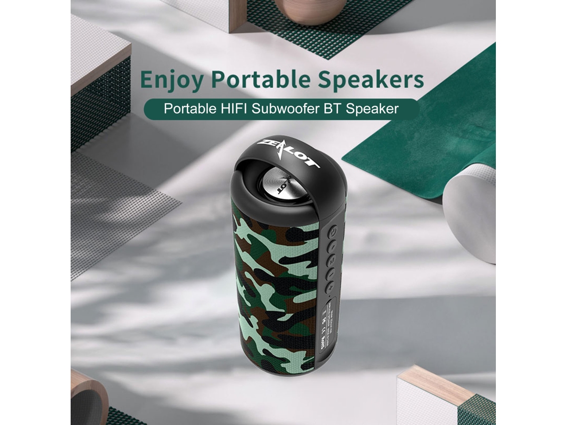 Altavoz Inalámbrico Zealot S36 Bt 5.0, Resistente Al Agua Ipx7, 5wx2, 1800mah, Hifi Portátil
