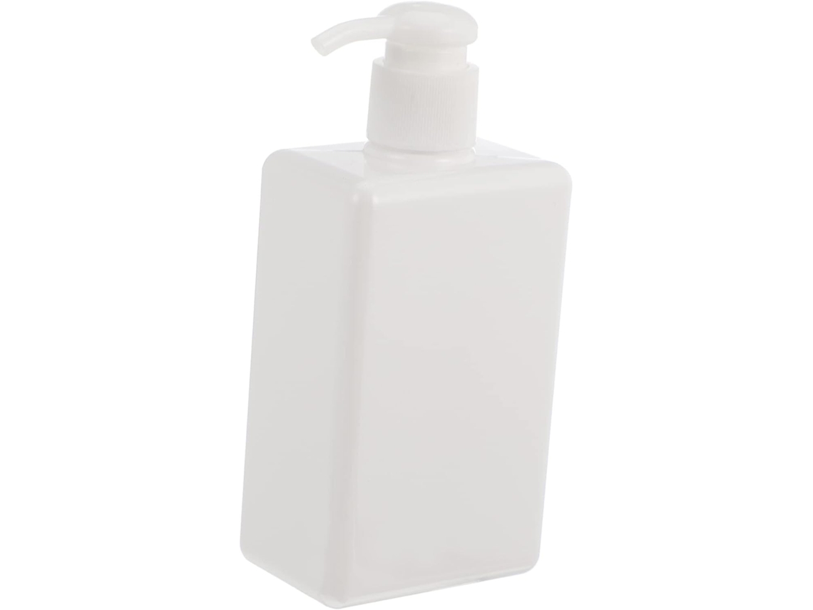 Botella De Champú Con Dosificador De 280 Ml En Petg Y Pp, Paquete De 6 Botellas Blancas Reutilizables Con Cabezal Dosificador.