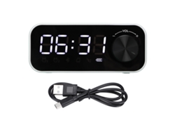 Despertador con radio y altavoz portátil