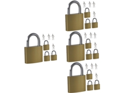Juego De 16 Candados De Latón Macizo Con Llaves De Seguridad Para Equipaje Y Diseño Elegante.