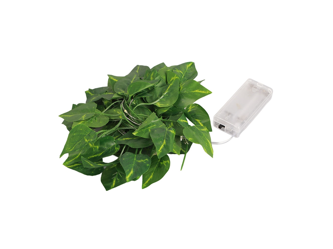 Guirnalda De Luces Led Con Hiedra Artificial Para Decoración De Interiores Y Exteriores.