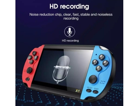 Consola de Videojuegos Portátil con 200 Juegos Incluidos Color Rojo y Azul