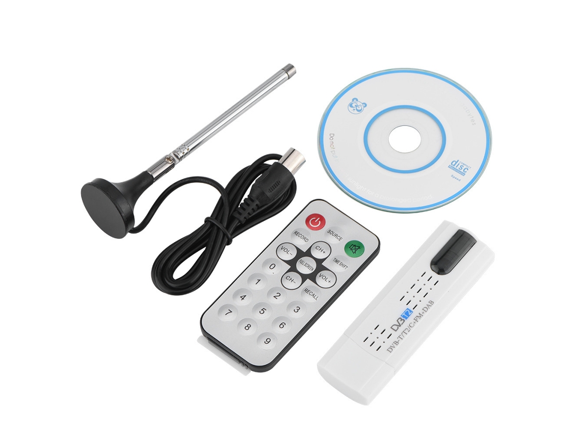 Antena de TV digital para interiores con señal amplificada, amplio alcance, 128 km, 1080p HD