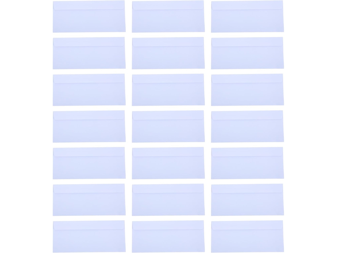 100 sobres comerciales: sobres de seguridad autoadhesivos para enviar cartas, papel con membrete, cheques y facturas.