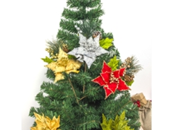 3 paquetes de ramas de pino y piñas artificiales para manualidades navideñas
