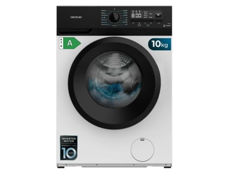 CECOTEC Lavadora 10Kg de Carga Frontal Bolero DressCode 10300 Inverter A 2000W, 1400 rpm Máximas Regulables, 15 Programas, Bajo Consumo, Vapor Stea...