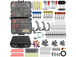 Kit de pesca MDUG, 226 piezas, caja para perlas, anzuelos, plomos y señuelos.