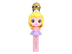 Ats-micrófono Inalámbrico Bluetooth Para Niñas Juguete Cartoon Bonito Regalo De Cumpleaños (rosa)